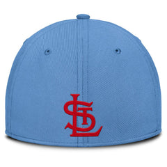 Gray/Light Blue St. Louis Cardinals Nike Rise Swoosh Performance Flex Hat