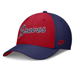 Navy/Red Atlanta Braves Nike Rise Swoosh Performance Flex Hat
