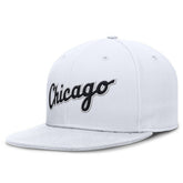 White Chicago White Sox Nike Wordmark Dri-FIT Round Bill True Fitted Hat