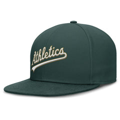 Green Athletics Nike Wordmark Dri-FIT Round Bill True Fitted Hat