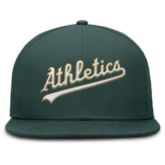 Green Athletics Nike Wordmark Dri-FIT Round Bill True Fitted Hat