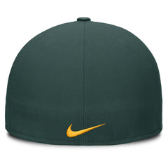 Green Athletics Nike Wordmark Dri-FIT Round Bill True Fitted Hat