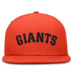 Orange San Francisco Giants Nike Wordmark Dri-FIT Round Bill True Fitted Hat