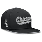 Black Chicago White Sox Nike Primetime Dri-FIT Round Bill True Fitted Hat