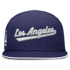 Royal Los Angeles Dodgers Nike Primetime Dri-FIT Round Bill True Fitted Hat