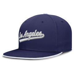 Royal Los Angeles Dodgers Nike Primetime Dri-FIT Round Bill True Fitted Hat