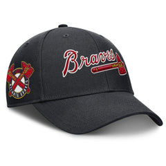 Navy Atlanta Braves Nike Rise Gaberdine Adjustable Hat