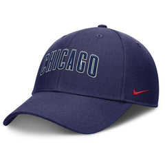 Navy Chicago Cubs Nike Rise Gaberdine Adjustable Hat