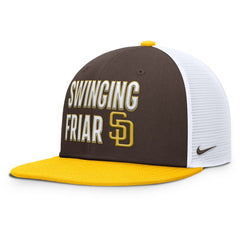 Brown San Diego Padres Nike Pro Trucker Snapback Hat