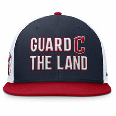 Navy Cleveland Guardians Nike Pro Trucker Snapback Hat