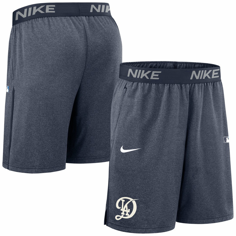 Navy Los Angeles Dodgers Nike Authentic Collection City Connect Performance Knit Shorts