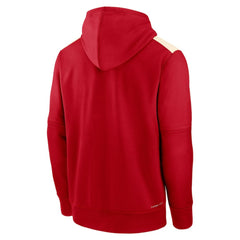 Red Los Angeles Angels Nike Authentic Collection City Connect Therma Pullover Hoodie