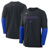 Black Toronto Blue Jays Nike 2025 City Connect Authentic Collection Player Dri-FIT Lightweight Pullover
