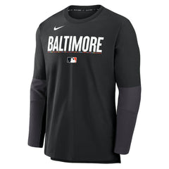 Black Baltimore Orioles Nike 2025 City Connect Authentic Collection Player Dri-FIT Lightweight Pullover