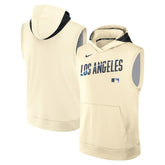 Cream Los Angeles Dodgers Nike 2025 City Connect Authentic Collection Dri-FIT Sleeveless Hoodie