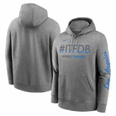 Heather Charcoal Los Angeles Dodgers Nike City Connect Club Hoodie