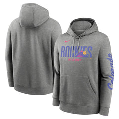 Heather Charcoal Colorado Rockies Nike 2025 City Connect French Terry Club Fleece Pullover Hoodie