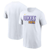 White Colorado Rockies Nike City Connect Wordmark T-Shirt