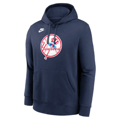 Navy New York Yankees Nike Cooperstown Collection Logo Club Hoodie