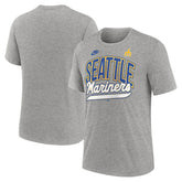 Heather Gray Seattle Mariners Nike Cooperstown Collection Retro Tri-Blend T-Shirt
