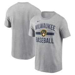 Heather Gray Milwaukee Brewers Nike Arched T-Shirt
