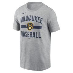 Heather Gray Milwaukee Brewers Nike Arched T-Shirt