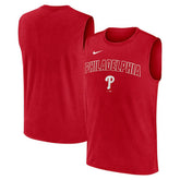 Red Philadelphia Phillies Nike Knockout Dri-FIT Muscle Tank Top