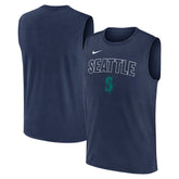 Navy Seattle Mariners Nike Knockout Dri-FIT Muscle Tank Top