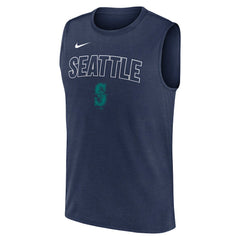Navy Seattle Mariners Nike Knockout Dri-FIT Muscle Tank Top