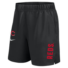 Black Cincinnati Reds Nike Woven Victory Dri-FIT Shorts