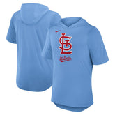 Light Blue St. Louis Cardinals Nike Tri-Blend Hoodie T-Shirt