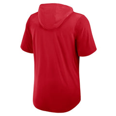 Red Texas Rangers Nike Tri-Blend Hoodie T-Shirt