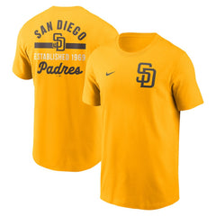 Gold San Diego Padres Nike 2-Hit T-Shirt