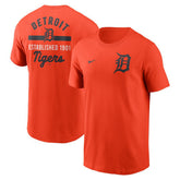 Orange Detroit Tigers Nike 2-Hit T-Shirt