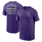 Purple Colorado Rockies Nike 2-Hit T-Shirt