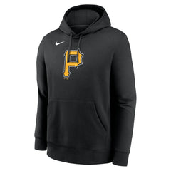 Black Pittsburgh Pirates Nike Logo Club Fleece Hoodie