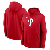 Red Philadelphia Phillies Nike Logo Club Fleece Hoodie