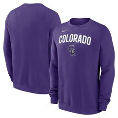 Purple Colorado Rockies Nike Sweatshirt