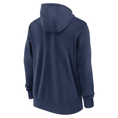 Navy Cleveland Guardians Nike Knockout Script Full-Zip Hoodie