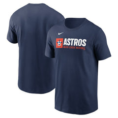Navy Houston Astros Nike Team Block T-Shirt