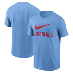 Light Blue St. Louis Cardinals Nike Swoosh T-Shirt