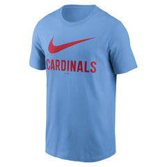 Light Blue St. Louis Cardinals Nike Swoosh T-Shirt