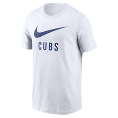 White Chicago Cubs Nike Swoosh T-Shirt