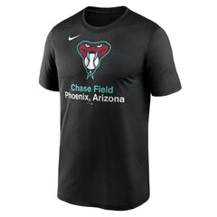 Black Arizona Diamondbacks Nike Stadium Legend Performance T-Shirt