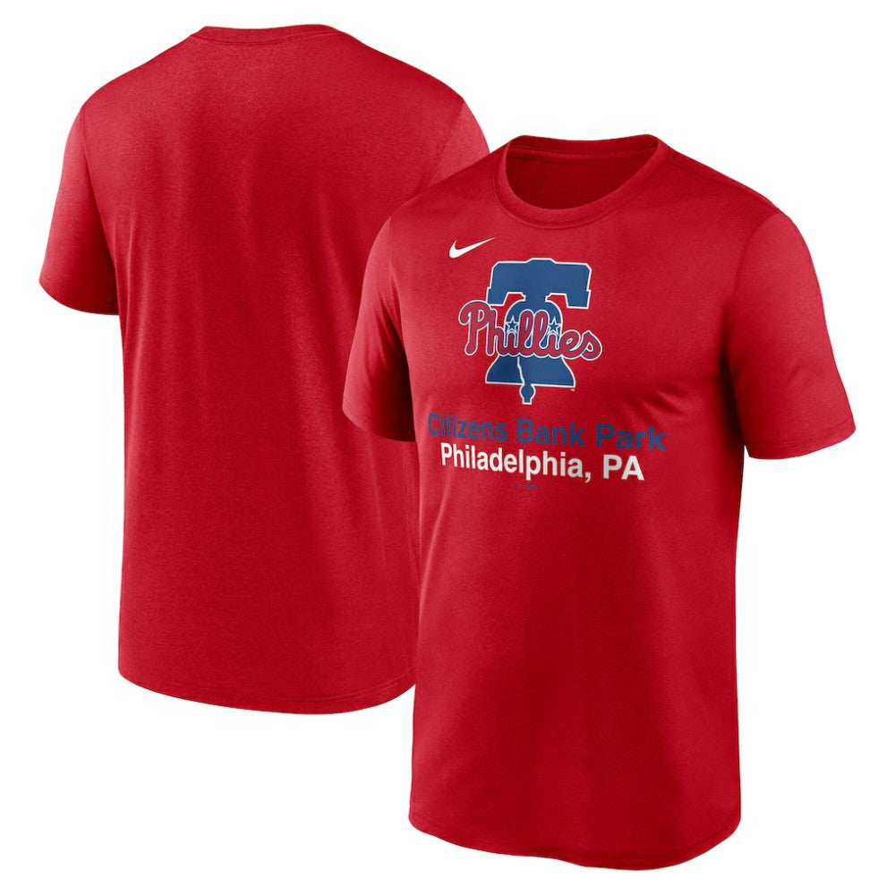 Red Philadelphia Phillies Nike Stadium Legend Performance T-Shirt