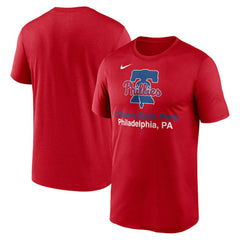 Red Philadelphia Phillies Nike Stadium Legend Performance T-Shirt