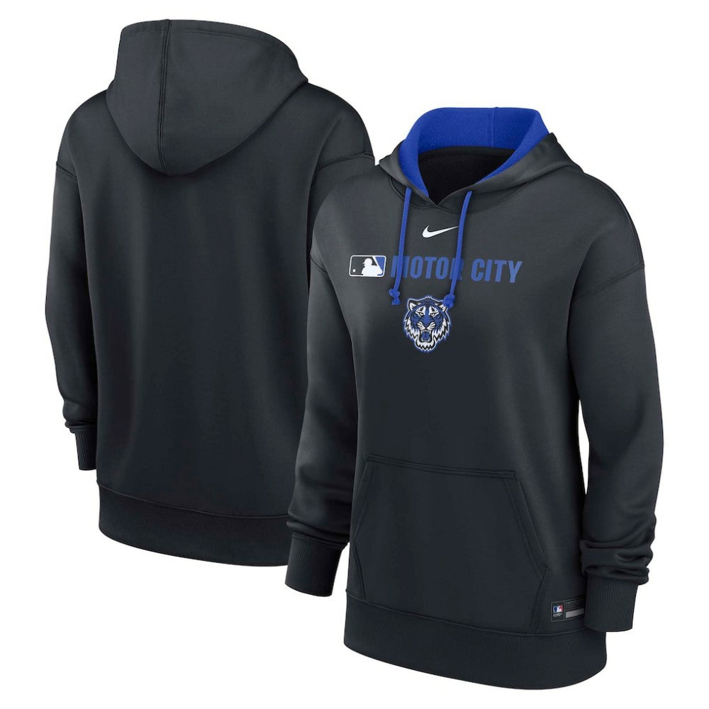 Navy Detroit Tigers Nike Women's City Connect Authentic Collection Therma-FIT Hoodie