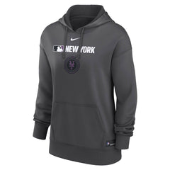 Anthracite New York Mets Nike Women's City Connect Authentic Collection Therma-FIT Hoodie