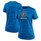 Royal Philadelphia Phillies Nike Women's Authentic Collection City Connect Velocity Dri-FIT T-Shirt
