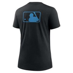 Black Miami Marlins Nike Women's Authentic Collection Early Work Tri-Blend T-Shirt